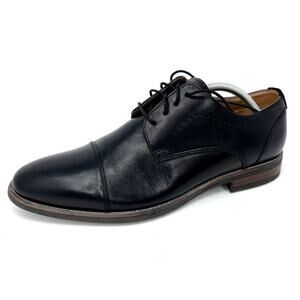Florsheim Comfortech Black Oxford Derby shoes Men 11M FlexSole Ortholite Leather